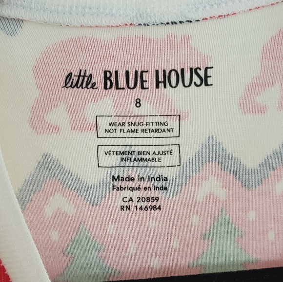 ITTLE BLUE HOUSE Hatley Isle Bear Onesis Adult Size 8 Christmas Winter - Picture 6 of 10